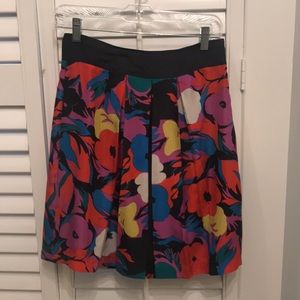 Anthropologie silk skirt